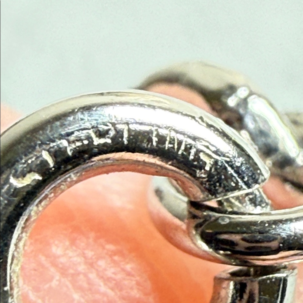 Pristine vintage double chain Elegant Silver (untested)  Chain Necklace MCM - Picture 6 of 12